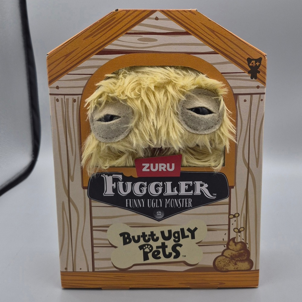 Zuru Fuggler Butt‎ Ugly Pets Mr Buttons Golden Retriever Funny Ugly Monster NIB